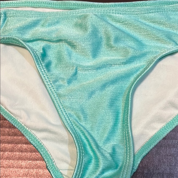 OP Pink and Blue Swim Set with Ruffled Bandeau Top - Picture 8 of 12